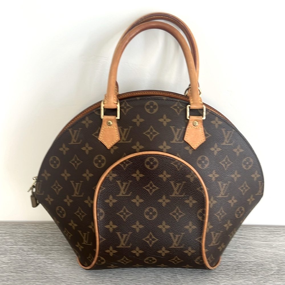 Louis Vuitton Brown and Tan Monogram Ellipse MM bag